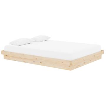 Solid Wood Bed Frame 150x200 cm King Size | HipoMarket