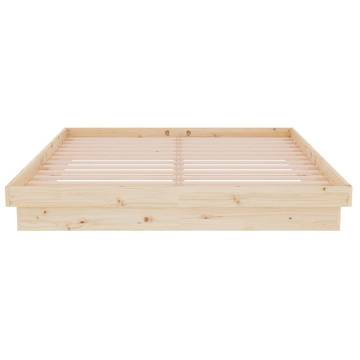 Solid Wood Bed Frame 150x200 cm King Size | HipoMarket