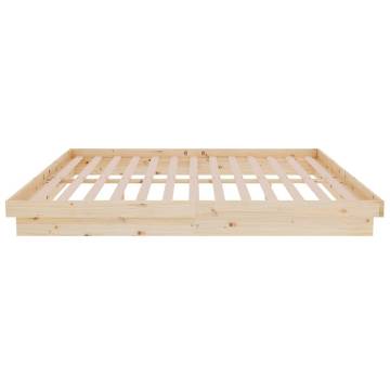 Solid Wood Bed Frame 150x200 cm King Size | HipoMarket