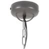 Industrial Hanging Lamp 25W Grey Round Mango Wood 42cm E27