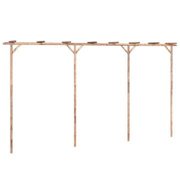 Stylish Bamboo Pergola 385x40x205 cm for Your Garden