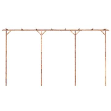 Stylish Bamboo Pergola 385x40x205 cm for Your Garden