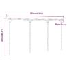 Stylish Bamboo Pergola 385x40x205 cm for Your Garden