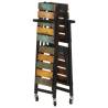 Rustic Kitchen Trolley - Solid Reclaimed Wood, 87x36x81 cm