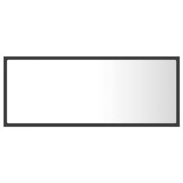 Stylish LED Bathroom Mirror Grey 100x8.5x37 cm - Hipomarket