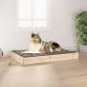 Dog Bed 91.5x64x9 cm Solid Wood Pine Colour natural Size 91.5 x 64 x 9 cm 