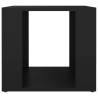 Elegant Black Bedside Table - 41x40x36 cm Engineered Wood