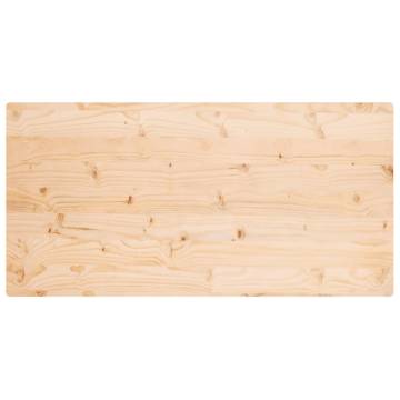 Solid Pine Rectangular Table Top 100x50 cm - Hipo Market