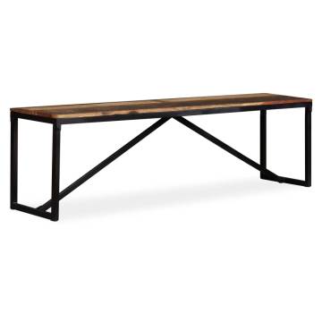 Bench Solid Reclaimed Wood 160x35x45 cm | Hipomarket