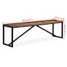 Bench Solid Reclaimed Wood 160x35x45 cm | Hipomarket