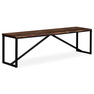 Bench Solid Reclaimed Wood 160x35x45 cm | Hipomarket