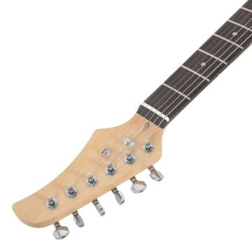 Electric Guitar for Beginners - Brown & White 4/4 39"