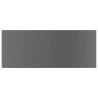 High Gloss Grey Bookshelf Boards - 4 pcs | HipoMarket UK