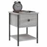 Elegant Grey Sonoma Bedside Tables - 2 pcs | Hipomarket UK