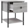 Elegant Grey Sonoma Bedside Tables - 2 pcs | Hipomarket UK