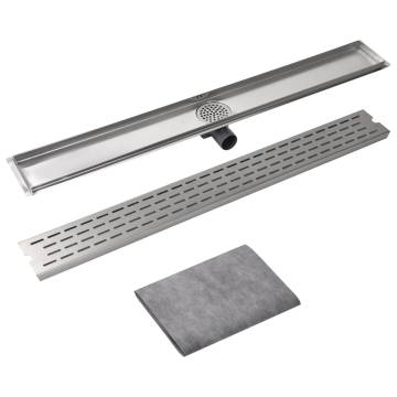 Linear Shower Drain 1030x140mm Stainless Steel | HipoMarket