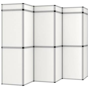 18-Panel Folding Exhibition Display Wall - 362x200 cm White