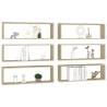 Wall Cube Shelf Set - 6 pcs Sonoma Oak | Stylish Storage Solution