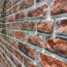 3D Dark Brown Brick Wall Panels - 10 pcs EPS - HipoMarket