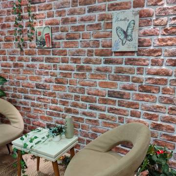 3D Dark Brown Brick Wall Panels - 10 pcs EPS - HipoMarket