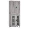 Elegant Grey Sonoma Highboard - Stylish Storage Solution