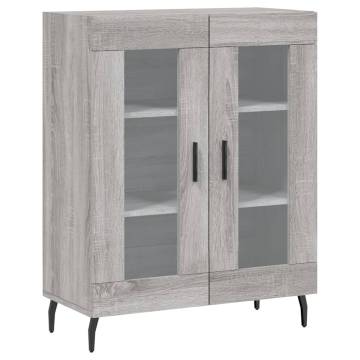 Elegant Grey Sonoma Highboard - Stylish Storage Solution