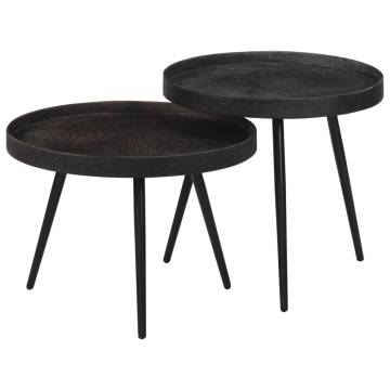 Nesting Coffee Tables 2 pcs Iron - Stylish & Space-Saving