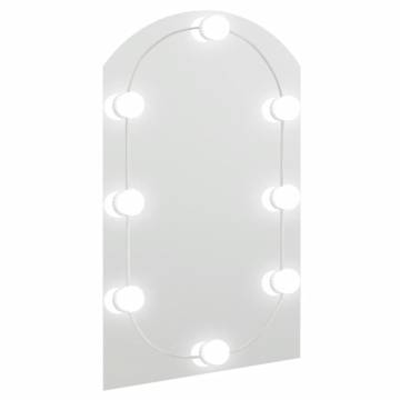 LED Mirror with Lights 60x40 cm - Minimalistic Aesthetic