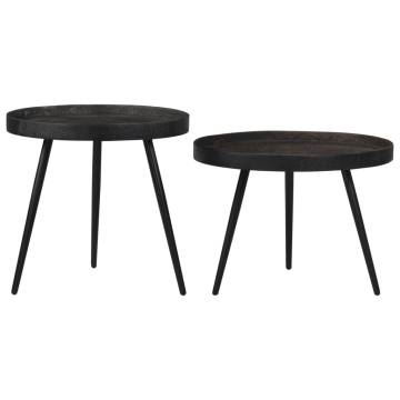 Nesting Coffee Tables 2 pcs Iron - Stylish & Space-Saving