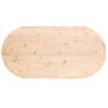 Table Top 100x50 cm | Solid Wood Pine Oval - HiPoMarket UK