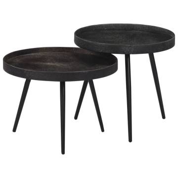 Nesting Coffee Tables 2 pcs Iron - Stylish & Space-Saving