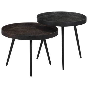 Nesting Coffee Tables 2 pcs Iron - Stylish & Space-Saving