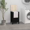 Laundry Box Black 44x44x76 cm Solid Wood Pine Colour black Size 44 x 44 x 76 cm Quantity in Package 1 