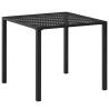 Garden Table Black 80x80 cm - Stylish Steel Design