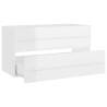 High Gloss White 2 Piece Bathroom Furniture Set | Hipomarket