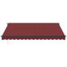 Automatic Retractable Awning with LEDs - Burgundy 400x350 cm