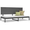 Day Bed Grey 90x200 cm Solid Wood Pine - Practical & Stylish