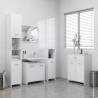 4 Piece White Bathroom Furniture Set - Stylish Storage