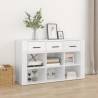 Sideboard High Gloss White 100x30x59.5 cm Engineered Wood Colour high gloss white Quantity in Package 1 