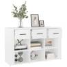 Stylish High Gloss White Sideboard | 100x30x59.5 cm