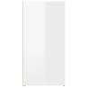 Stylish High Gloss White Sideboard | 100x30x59.5 cm