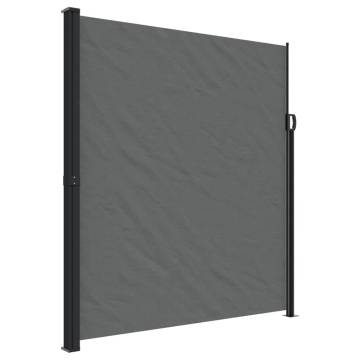 Retractable Side Awning Anthracite 220x500 cm | HipoMarket