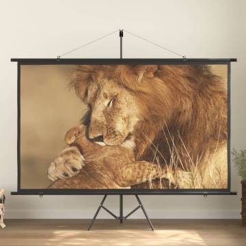 Projection Screen with Tripod 100" 16:9 - Ideal for Home & Office