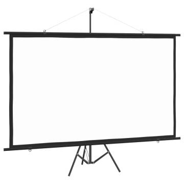 Projection Screen with Tripod 100" 16:9 - Ideal for Home & Office