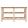 Solid Wood Pine Work Bench 142.5x50x80 cm | HipoMarket