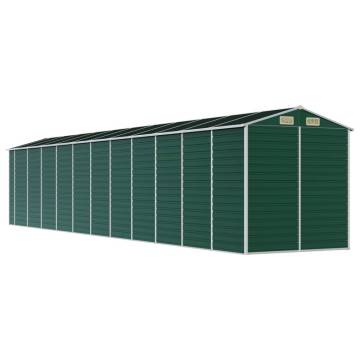 Garden Shed Green 191x980x198 cm - Galvanised Steel Storage