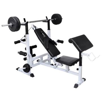 Weight Bench & Rack Set - Barbell/Dumbbell 120 kg | Hipo Market