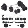 Weight Bench & Rack Set - Barbell/Dumbbell 120 kg | Hipo Market