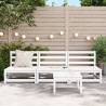 Armless Garden Sofas Set - 3 pcs Solid Pine Wood | Hipomarket