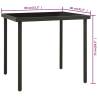 Outdoor Dining Table Anthracite 80x80 | Durable & Stylish